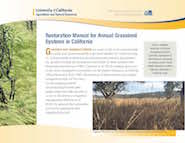 Restoration Manual for Annual Grassland Systems in California